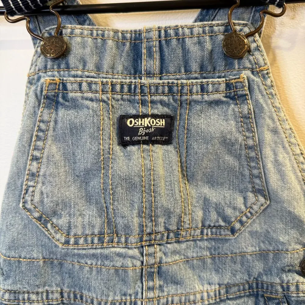 Osh Kosh B’gosh Girls Denim Shortalls Size 3T